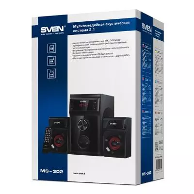 Акустическая система Sven MS-302 black - 7 Акустическая система Sven MS-302 black - 7