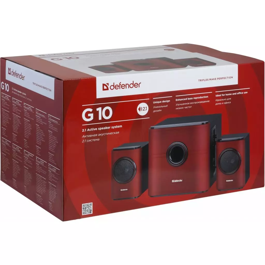 Акустическая система Defender G10 30W 220V red (65516) - 5 Акустическая система Defender G10 30W 220V red (65516) - 5