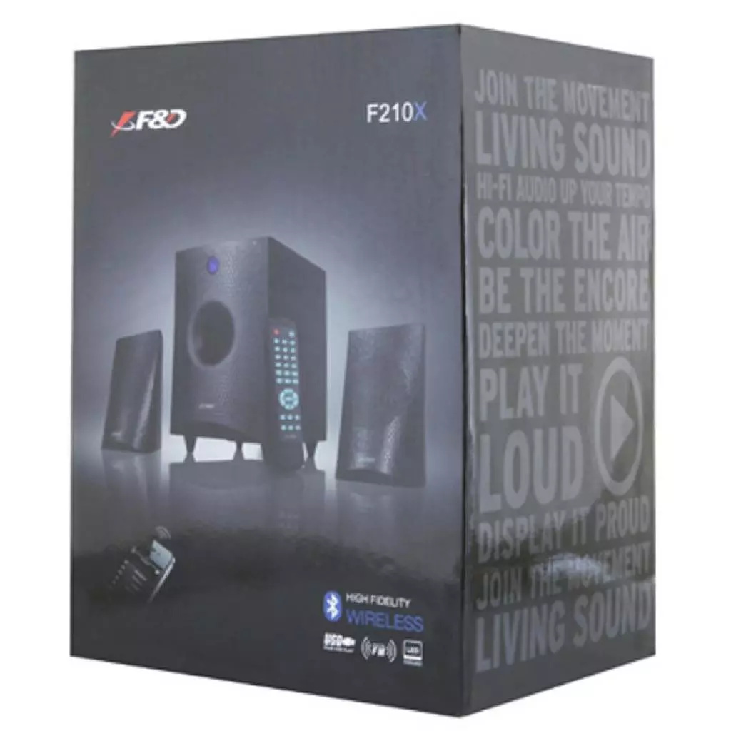 Акустическая система F&D F-210X Black - 3 Акустическая система F&D F-210X Black - 3