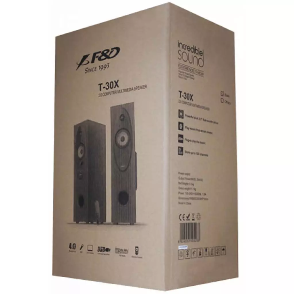 Акустическая система F&D T-30X Black - 4