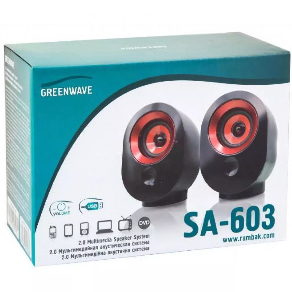 Акустическая система Greenwave SA-603 Black-red (R0015170) - 3 Акустическая система Greenwave SA-603 Black-red (R0015170) - 3