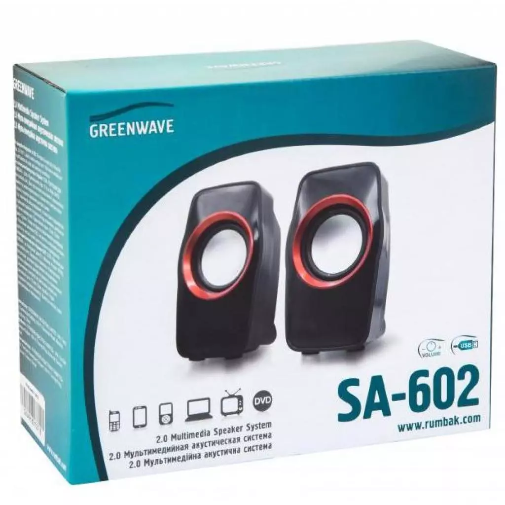 Акустическая система Greenwave SA-602 Black-red (R0015169) - 3 Акустическая система Greenwave SA-602 Black-red (R0015169) - 3
