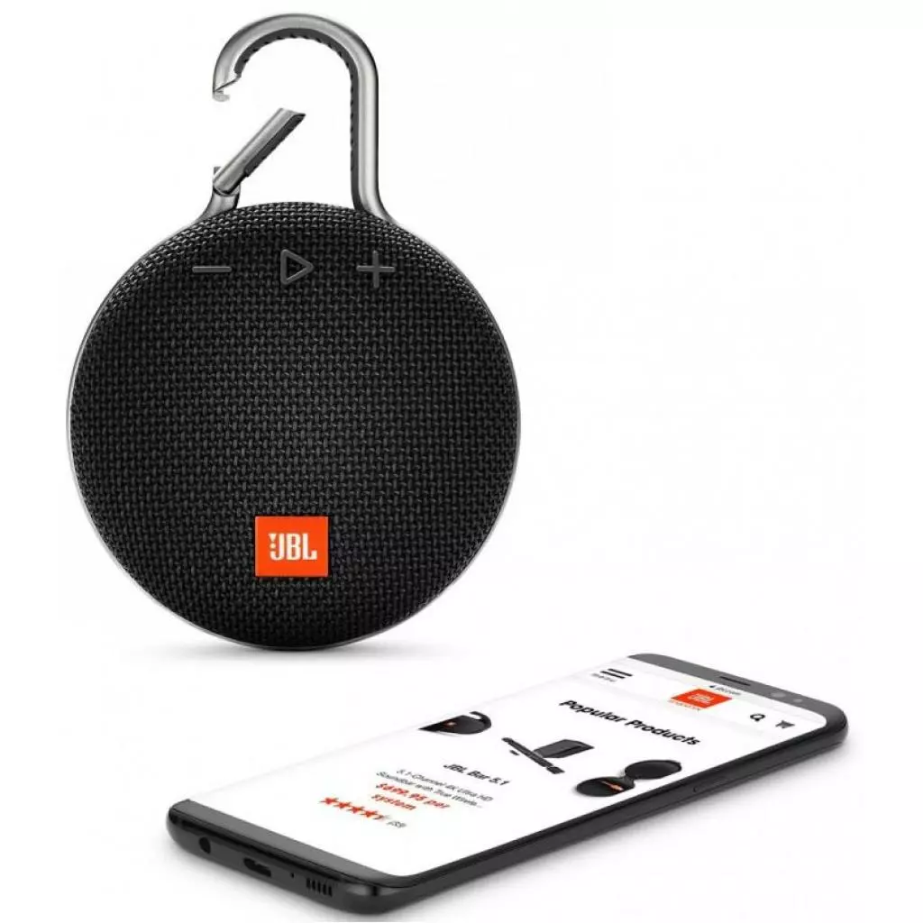 Акустическая система JBL Clip 3 Black (JBLCLIP3BLK) - 4 Акустическая система JBL Clip 3 Black (JBLCLIP3BLK) - 4