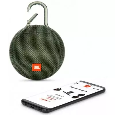 Акустическая система JBL Clip 3 Green (JBLCLIP3GRN) - 4