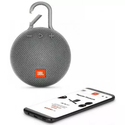 Акустическая система JBL Clip 3 Grey (JBLCLIP3GRY) - 4 Акустическая система JBL Clip 3 Grey (JBLCLIP3GRY) - 4