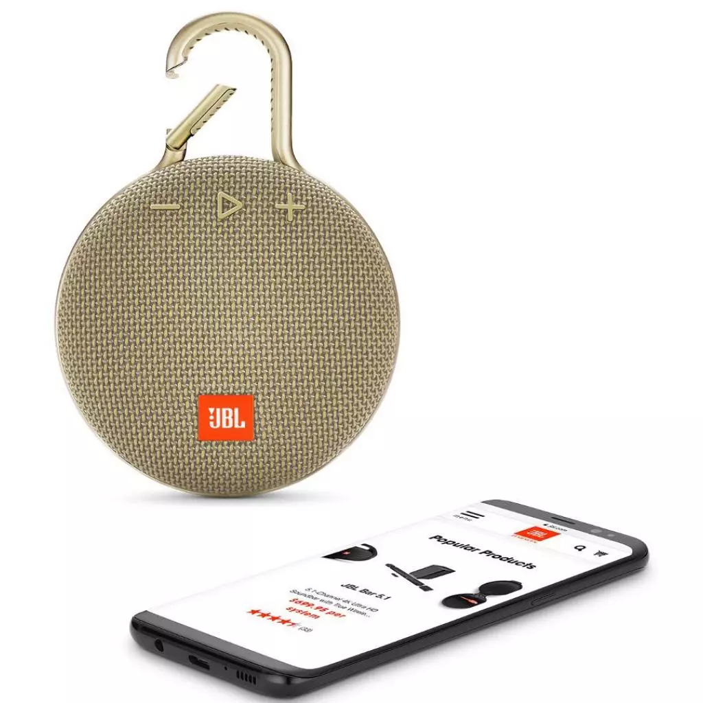 Акустическая система JBL Clip 3 Sand (JBLCLIP3SAND) - 4
