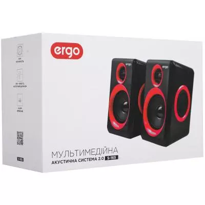 Акустическая система Ergo S-165 Red/Black - 6