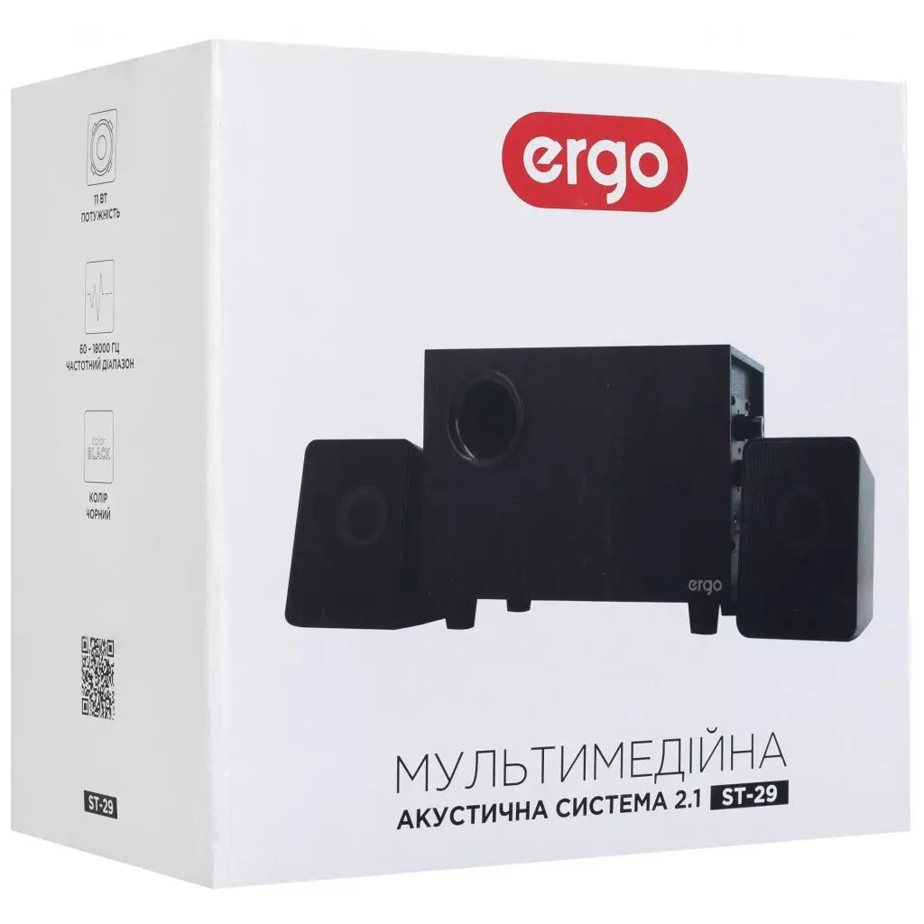 Акустическая система Ergo ST-29 Black - 8 Акустическая система Ergo ST-29 Black - 8