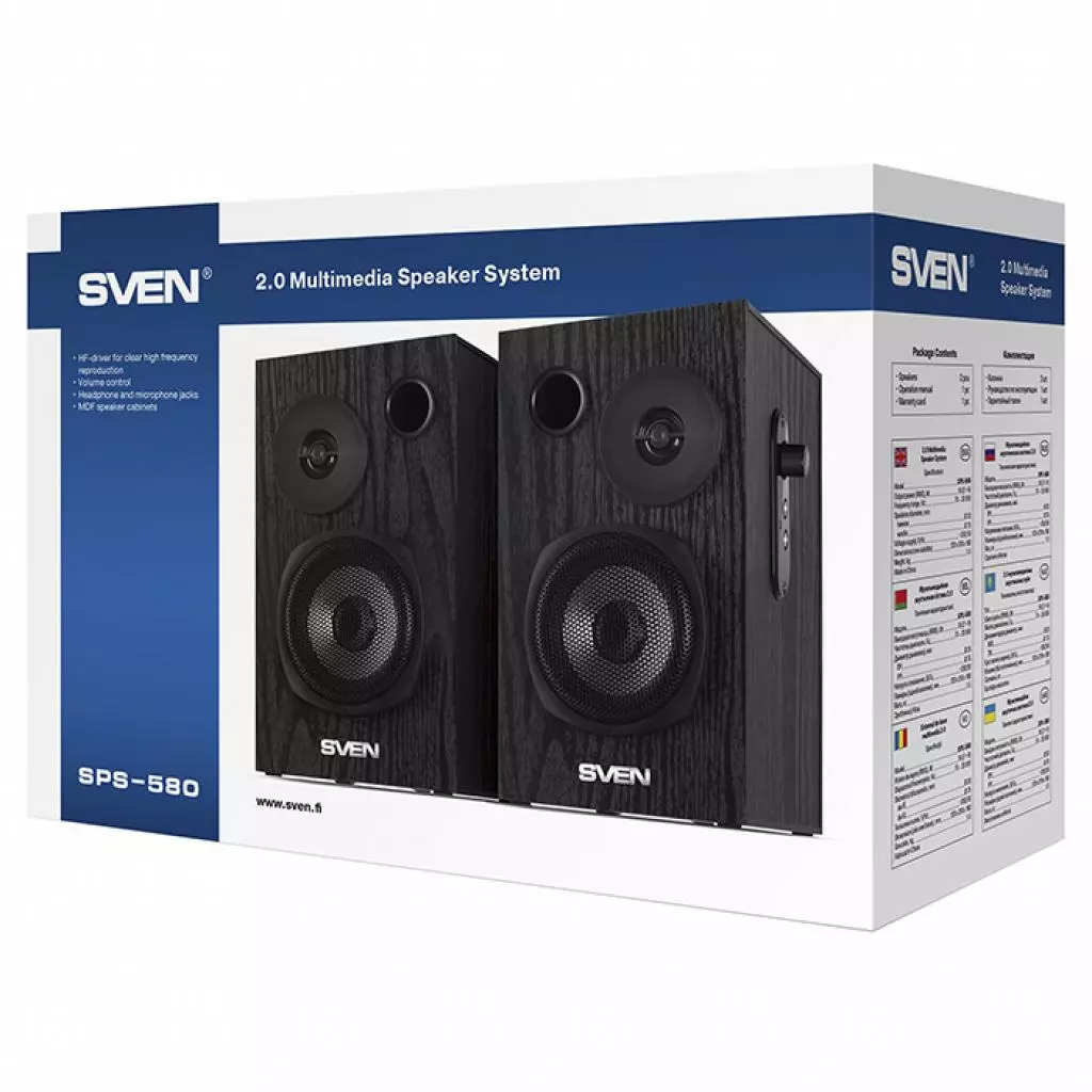 Акустическая система Sven SPS-580 black - 6 Акустическая система Sven SPS-580 black - 6