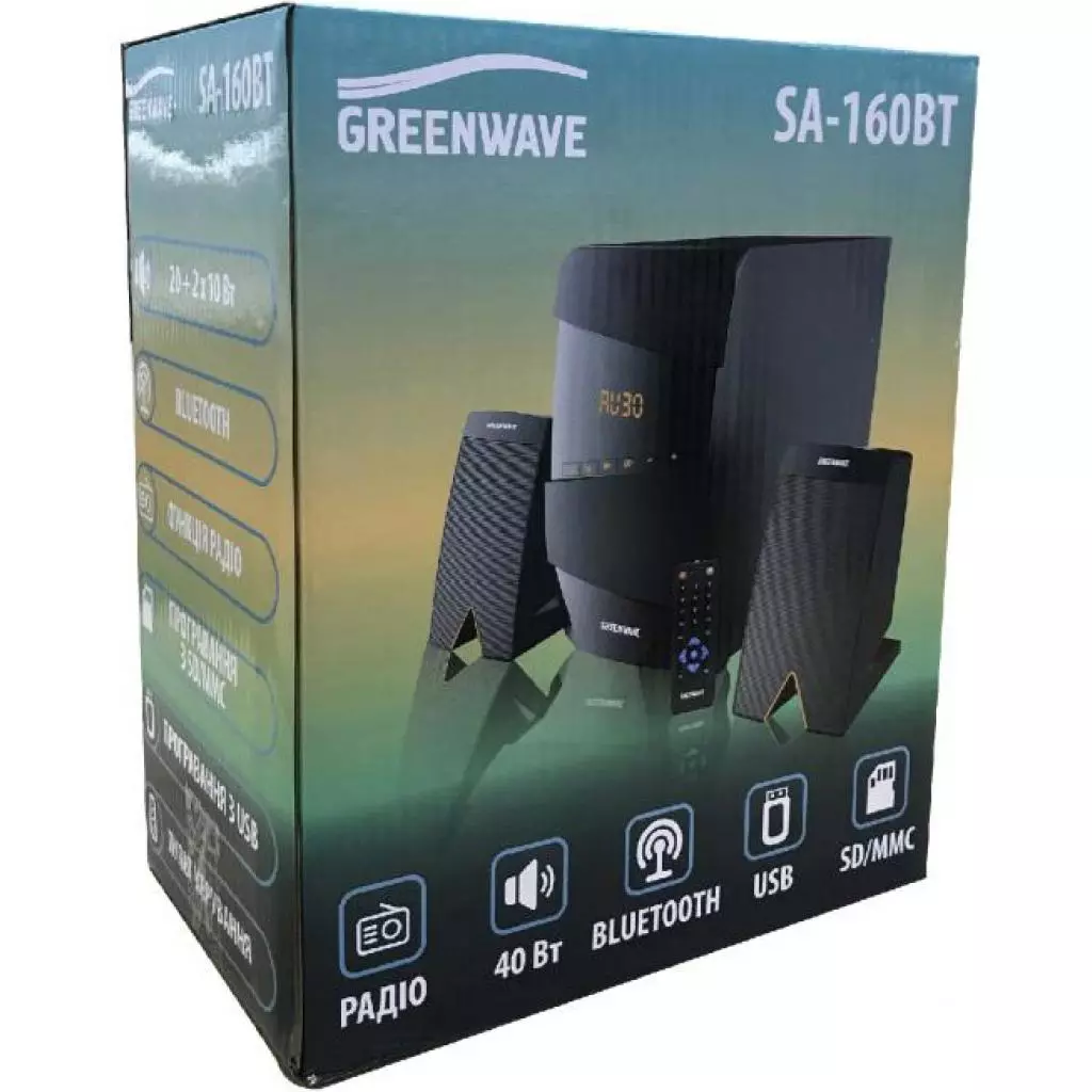 Акустическая система Greenwave SA-160BT Black-orange (R0015304) - 5 Акустическая система Greenwave SA-160BT Black-orange (R0015304) - 5