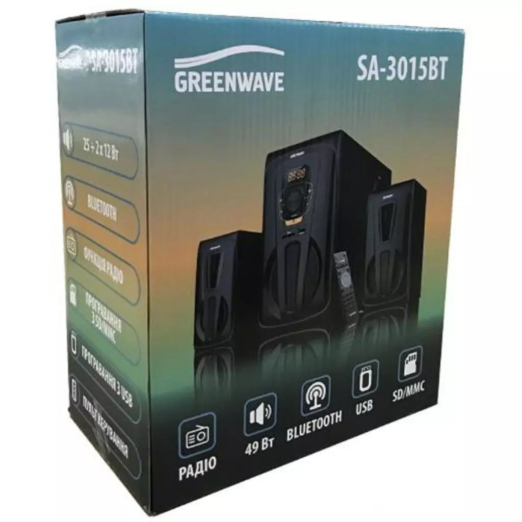 Акустическая система Greenwave SA-3015BT Black-orange (R0015305) - 5 Акустическая система Greenwave SA-3015BT Black-orange (R0015305) - 5