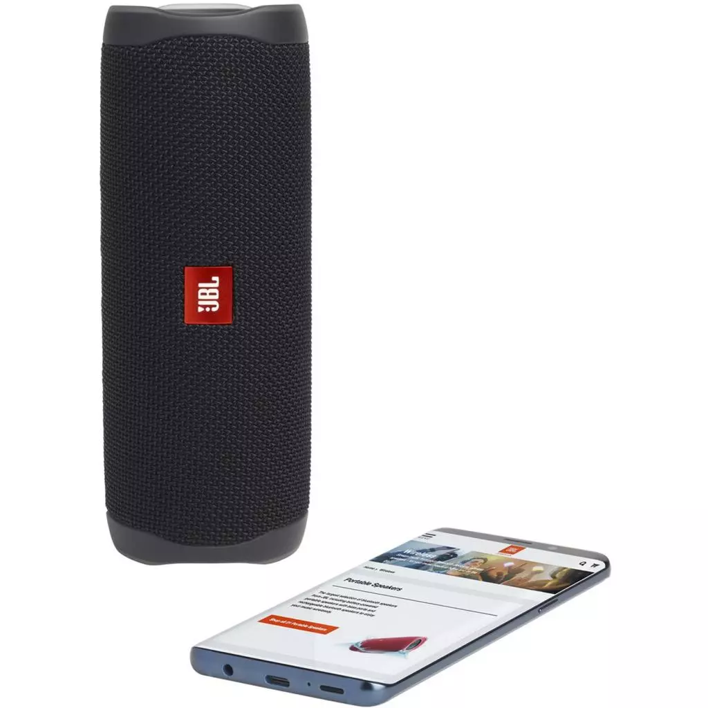Акустическая система JBL Flip 5 Black (JBLFLIP5BLK) - 5 Акустическая система JBL Flip 5 Black (JBLFLIP5BLK) - 5