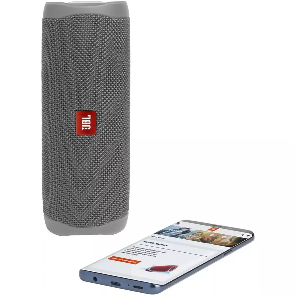 Акустическая система JBL Flip 5 Grey (JBLFLIP5GRY) - 5 Акустическая система JBL Flip 5 Grey (JBLFLIP5GRY) - 5