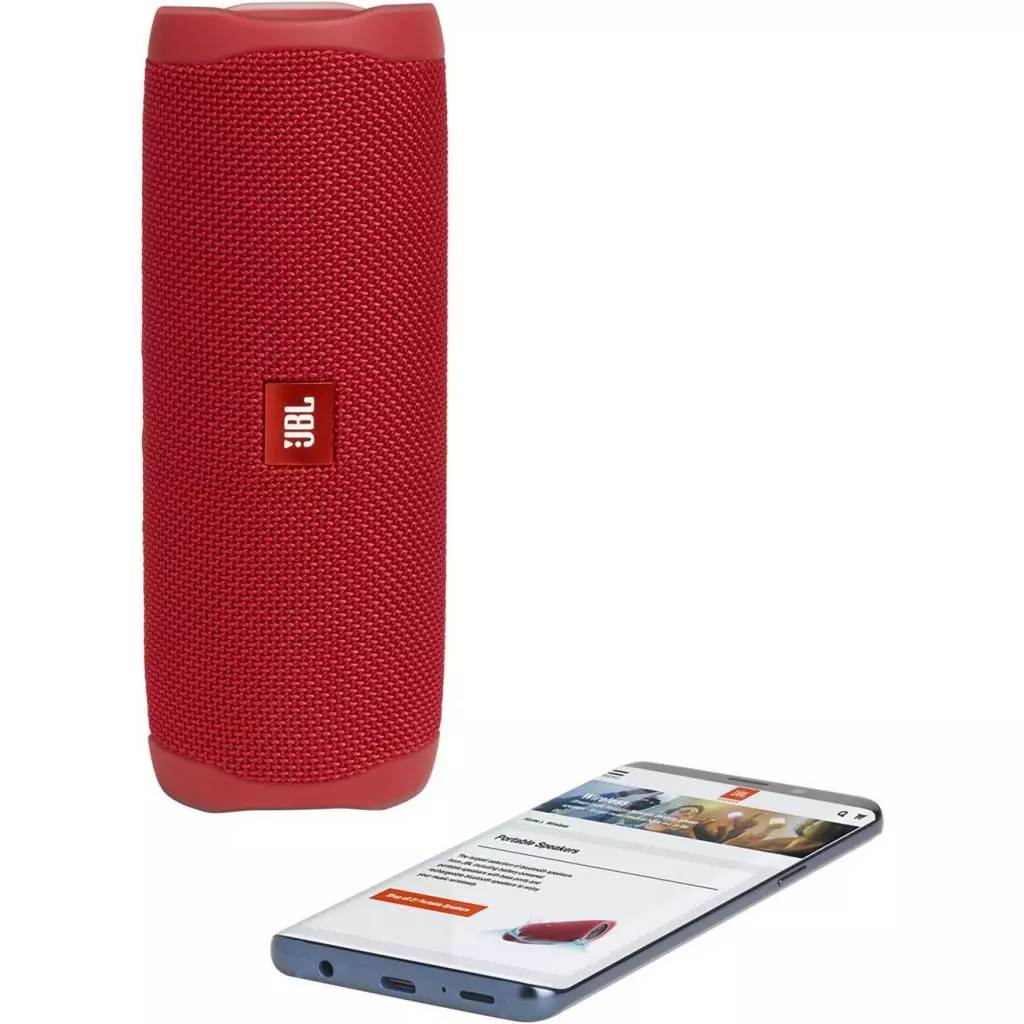 Акустическая система JBL Flip 5 Red (JBLFLIP5RED) - 5 Акустическая система JBL Flip 5 Red (JBLFLIP5RED) - 5