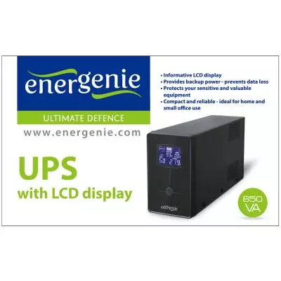 Источник бесперебойного питания EnerGenie EG-UPS-031 650VA LCD (EG-UPS-031) - 1 Источник бесперебойного питания EnerGenie EG-UPS-031 650VA LCD (EG-UPS-031) - 1