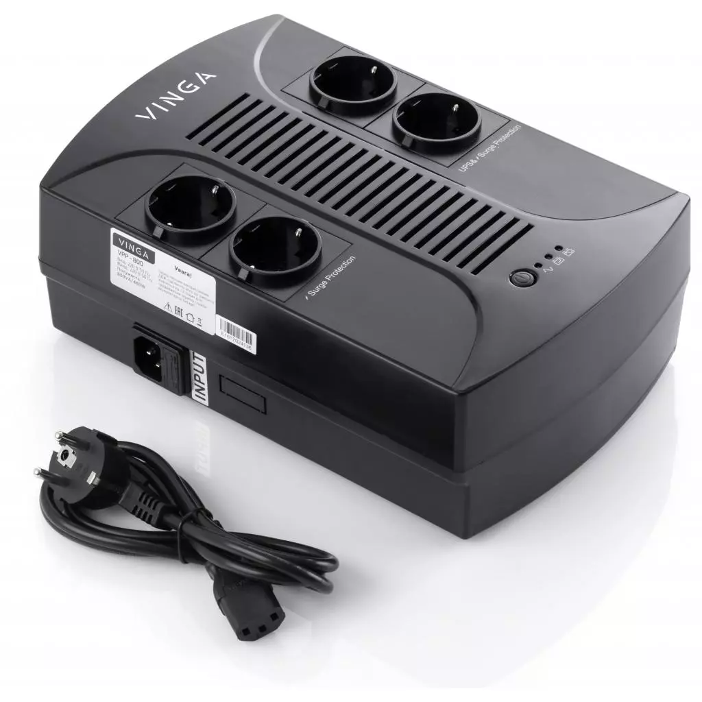 Источник бесперебойного питания Vinga 800VA-P (VPP-800)