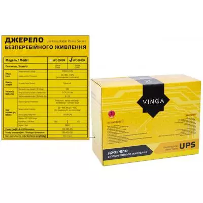 Источник бесперебойного питания Vinga LCD 2000VA metall case (VPC-2000M) - 3 Источник бесперебойного питания Vinga LCD 2000VA metall case (VPC-2000M) - 3