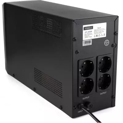 Источник бесперебойного питания Vinga LCD 2000VA metall case (VPC-2000M) - 10 Источник бесперебойного питания Vinga LCD 2000VA metall case (VPC-2000M) - 10