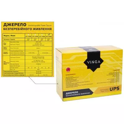 Источник бесперебойного питания Vinga LED 1500VA metal case (VPE-1500M) - 3 Источник бесперебойного питания Vinga LED 1500VA metal case (VPE-1500M) - 3
