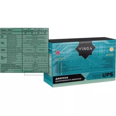 Источник бесперебойного питания Vinga LED 800VA plastic case with USB (VPE-800PU) - 3
