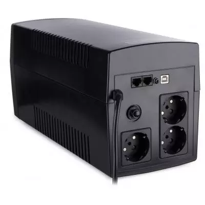 Источник бесперебойного питания Vinga LED 1200VA plastic case with USB (VPE-1200PU) - 5