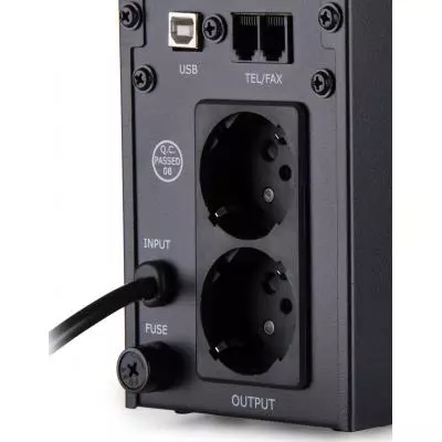 Источник бесперебойного питания Vinga LED 600VA metal case with USB (VPE-600MU) - 8 Источник бесперебойного питания Vinga LED 600VA metal case with USB (VPE-600MU) - 8