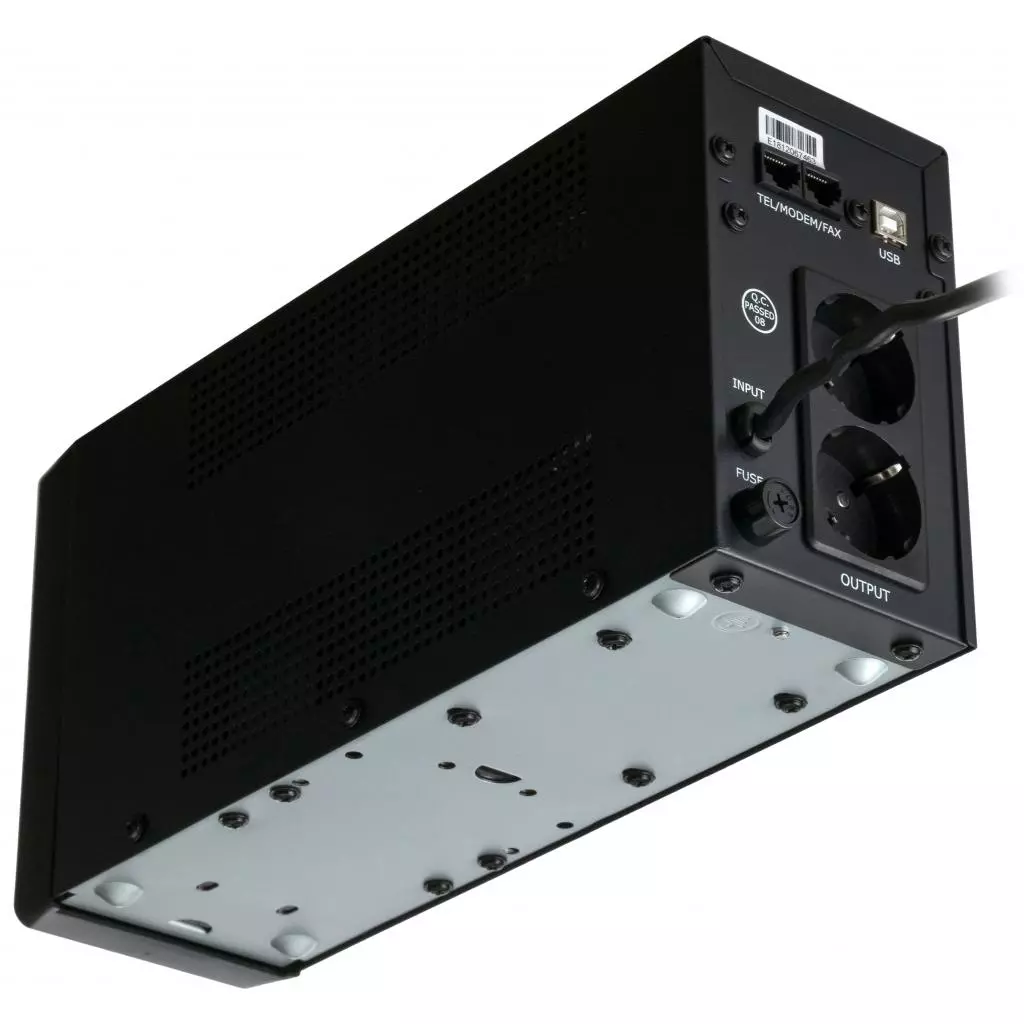Источник бесперебойного питания Vinga LCD 600VA metal case with USB (VPC-600MU) - 7