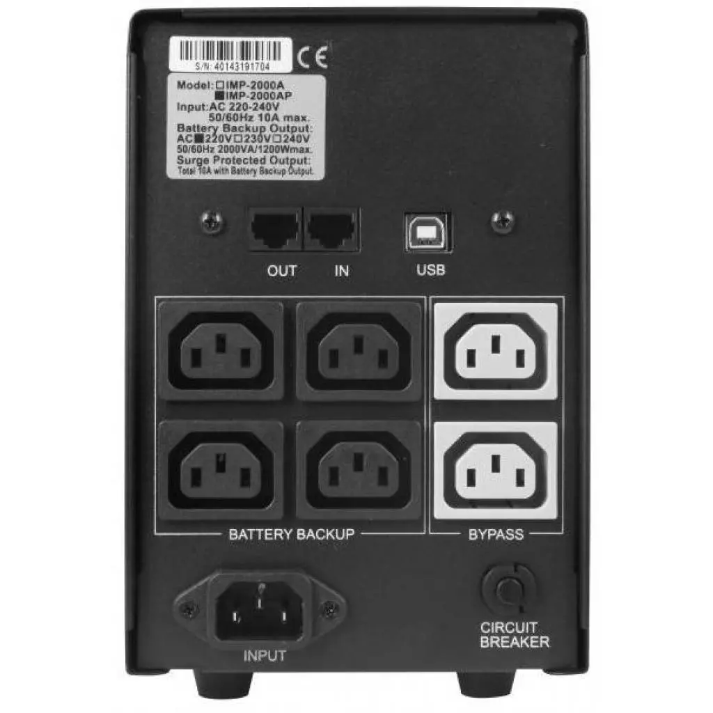 Источник бесперебойного питания Powercom IMP-2000AP - 1 Источник бесперебойного питания Powercom IMP-2000AP - 1