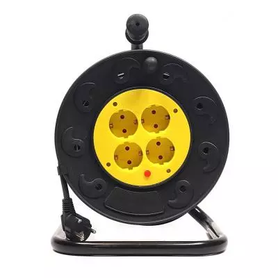 Сетевой удлинитель PowerPlant на катушке 25 м, 4 розетки (JY-2002/25) (PPRA10M250S4) - 1 Сетевой удлинитель PowerPlant на катушке 25 м, 4 розетки (JY-2002/25) (PPRA10M250S4) - 1