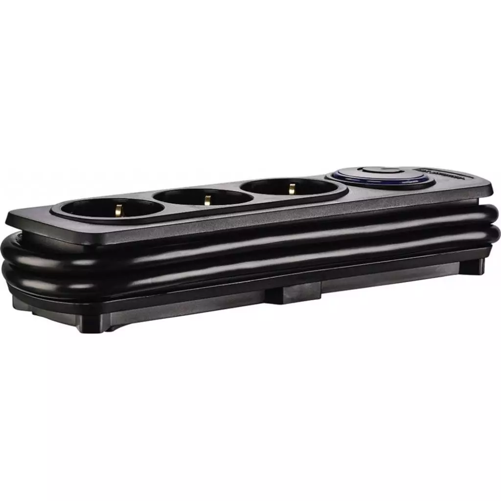Сетевой удлинитель Hama 3 розетки, black (00137268) - 1