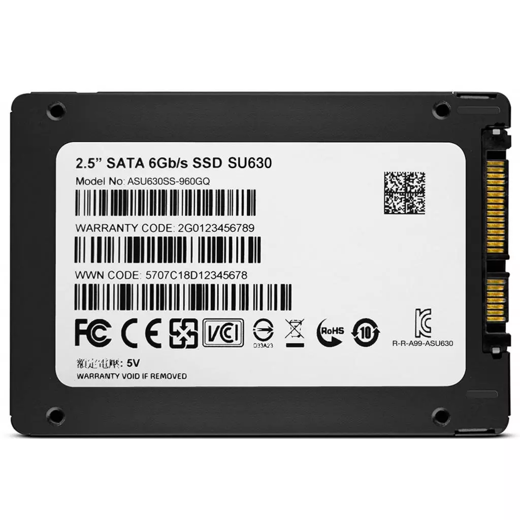 Накопитель SSD 2.5" 960GB ADATA (ASU630SS-960GQ-R) - 4 Накопитель SSD 2.5" 960GB ADATA (ASU630SS-960GQ-R) - 4