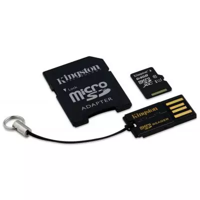 Карта памяти Kingston 64Gb microSDXC class 10 (MBLY10G2/64GB) - 1 Карта памяти Kingston 64Gb microSDXC class 10 (MBLY10G2/64GB) - 1
