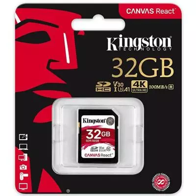 Карта памяти Kingston 32GB SDHC class 10 UHS-1 U3 (SDR/32GB) - 2 Карта памяти Kingston 32GB SDHC class 10 UHS-1 U3 (SDR/32GB) - 2