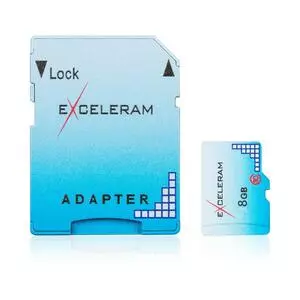 Карта памяти eXceleram 8GB microSD class 10 Color series (EMSD0002)