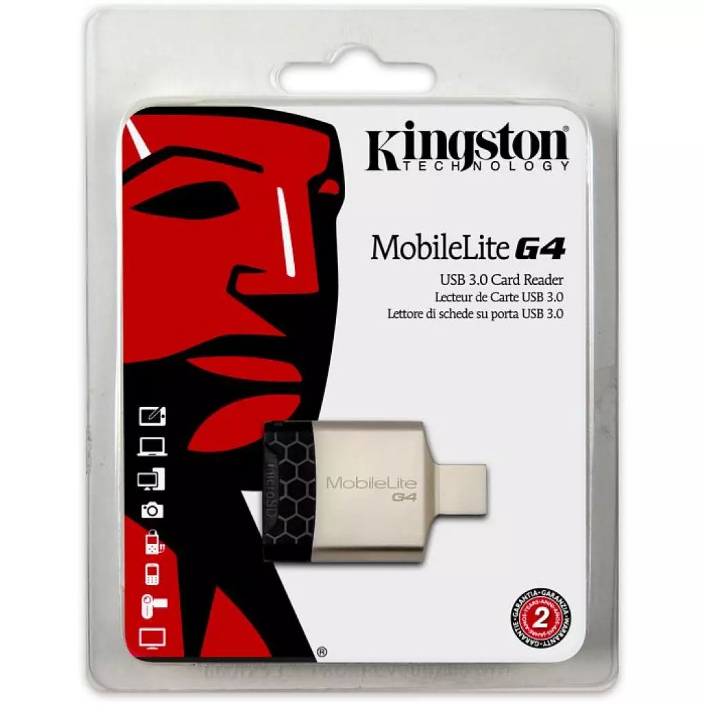 Считыватель флеш-карт Kingston MobileLite Gen 4 (FCR-MLG4) - 4
