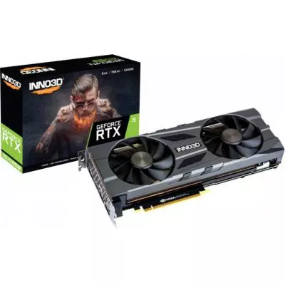 Видеокарта INNO3D GeForce RTX2070 SUPER 8192Mb TWIN X2 OC (N207S2-08D6X-11801167)