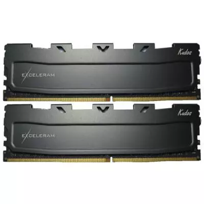 Модуль памяти для компьютера DDR4 16GB (2x8GB) 2666 MHz Black Kudos eXceleram (EKBLACK4162618AD)