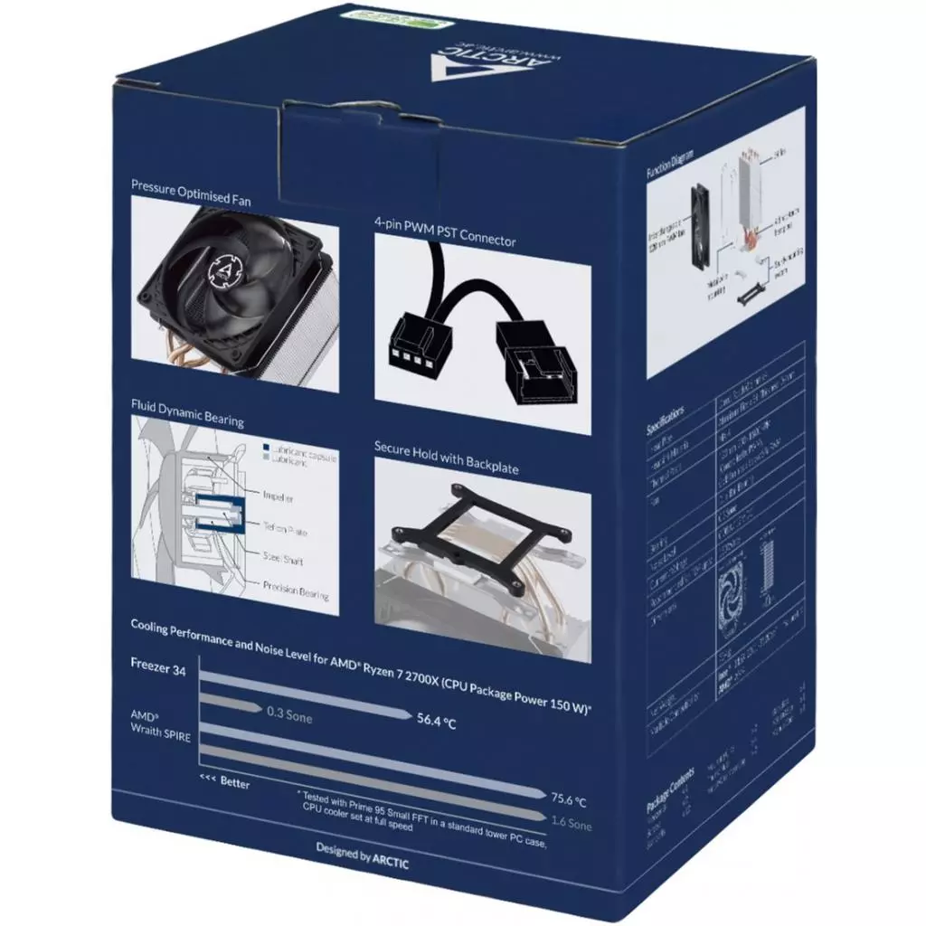 Кулер для процессора Arctic Freezer 34 (ACFRE00052A) - 10 Кулер для процессора Arctic Freezer 34 (ACFRE00052A) - 10