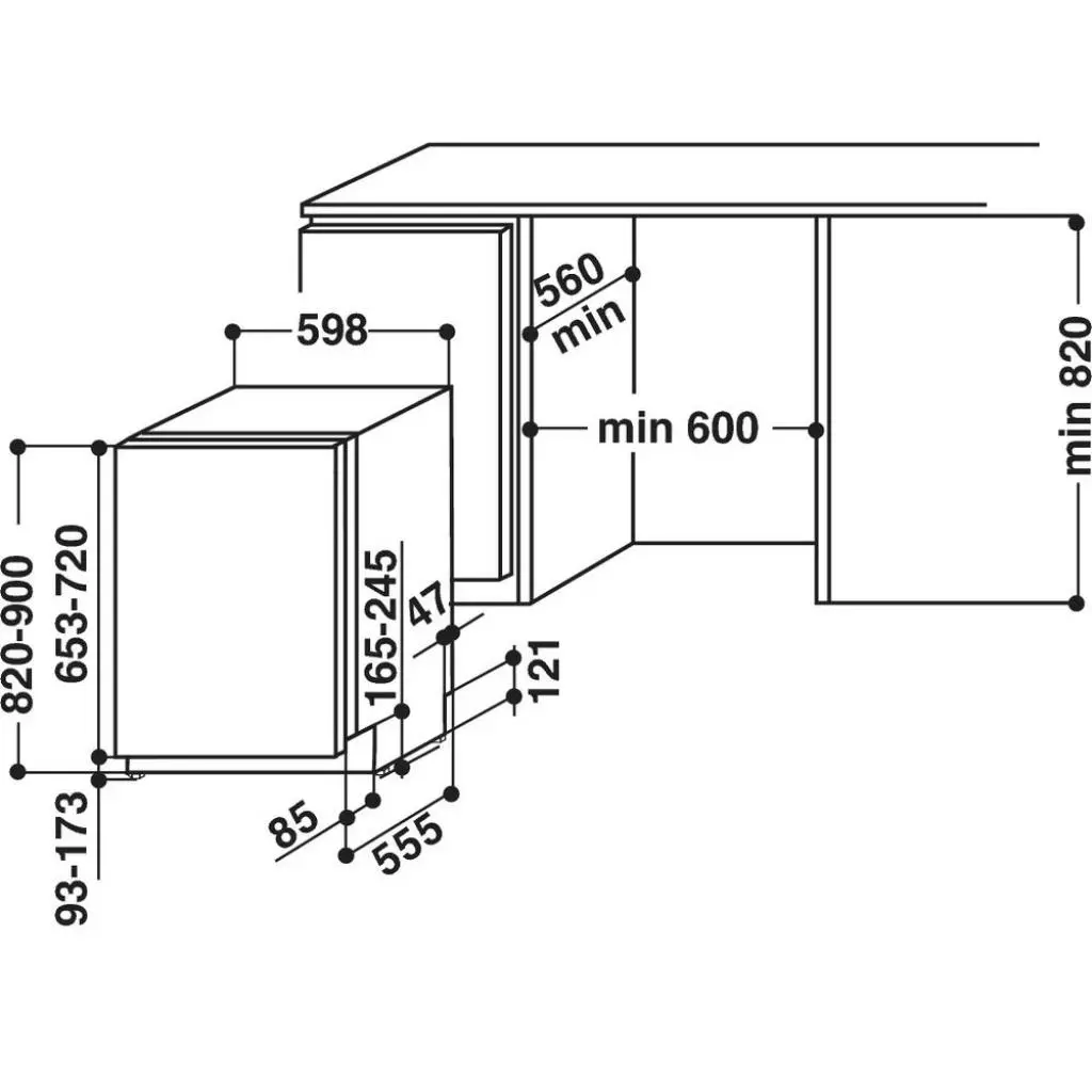 Посудомоечная машина Whirlpool WIE 2B19 (WIE2B19) - 1 Посудомоечная машина Whirlpool WIE 2B19 (WIE2B19) - 1
