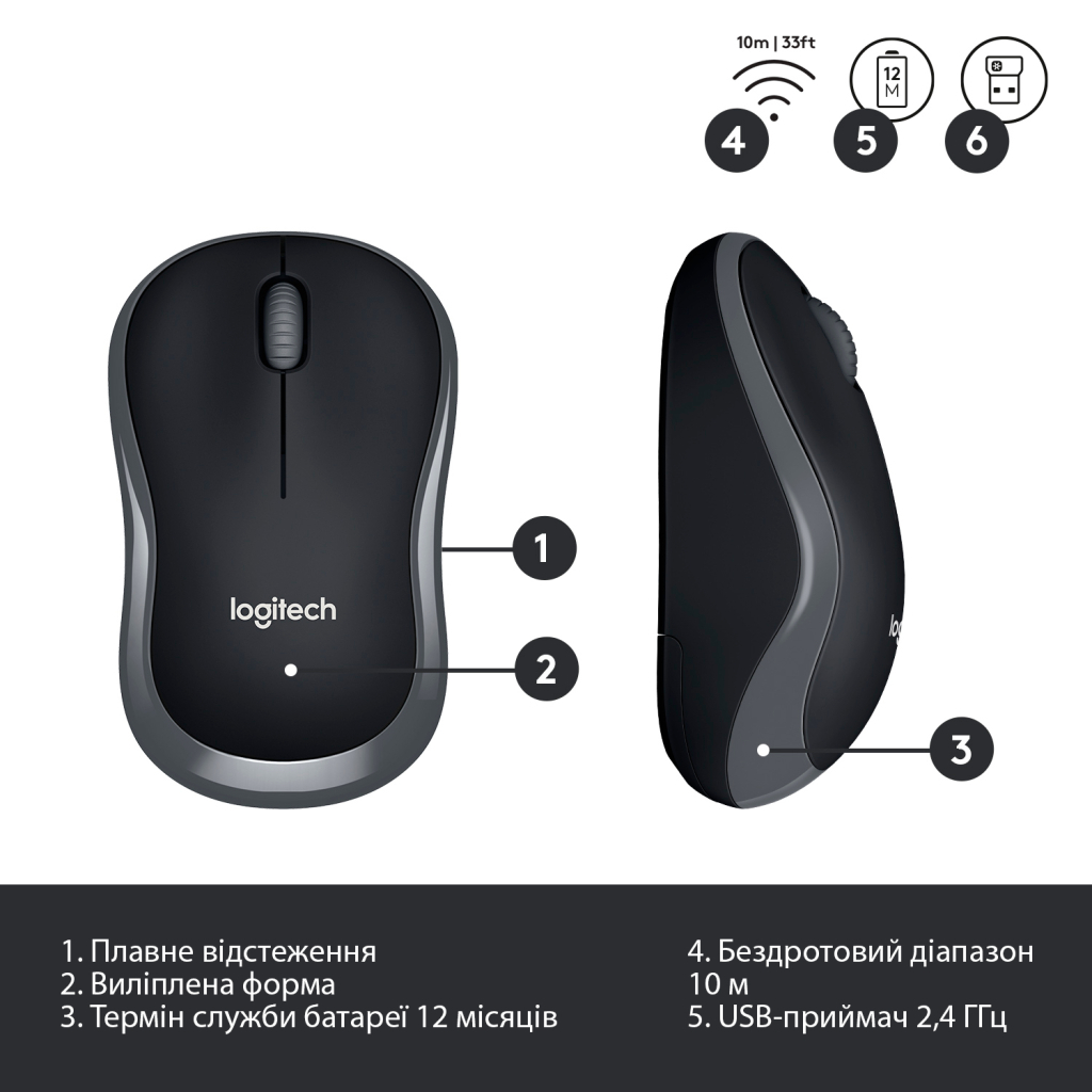 Комплект Logitech Wireless Desktop MK330 (920-003995) - 6 Комплект Logitech Wireless Desktop MK330 (920-003995) - 6