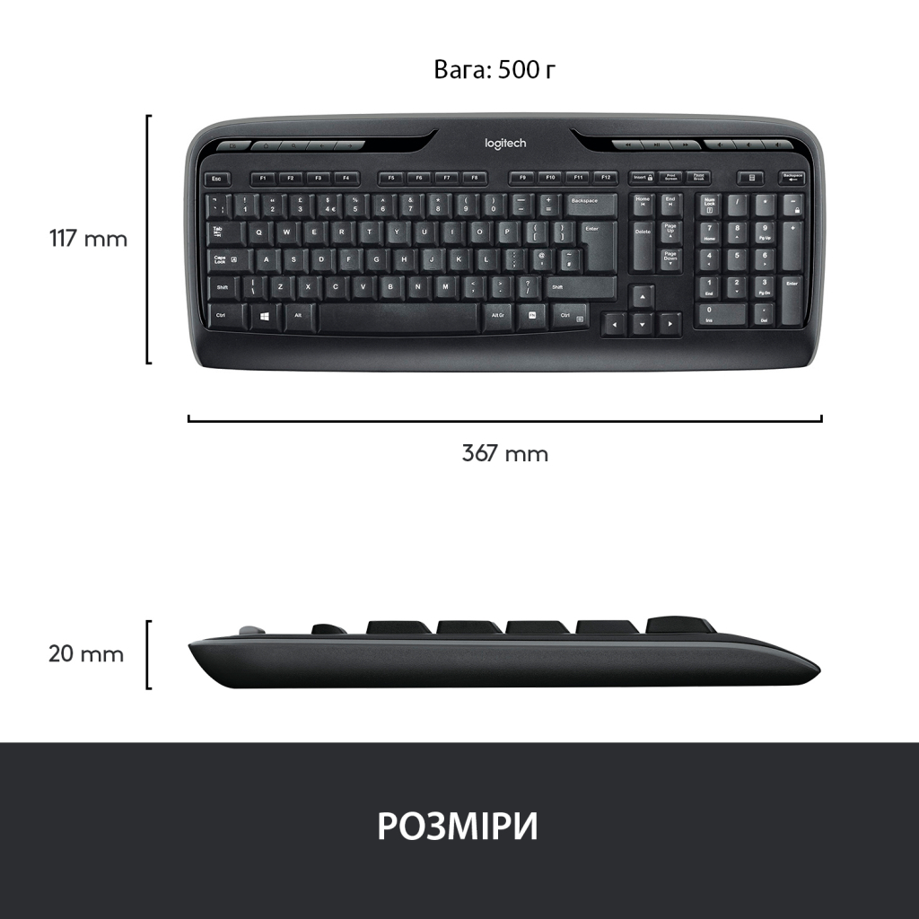 Комплект Logitech Wireless Desktop MK330 (920-003995) - 9 Комплект Logitech Wireless Desktop MK330 (920-003995) - 9