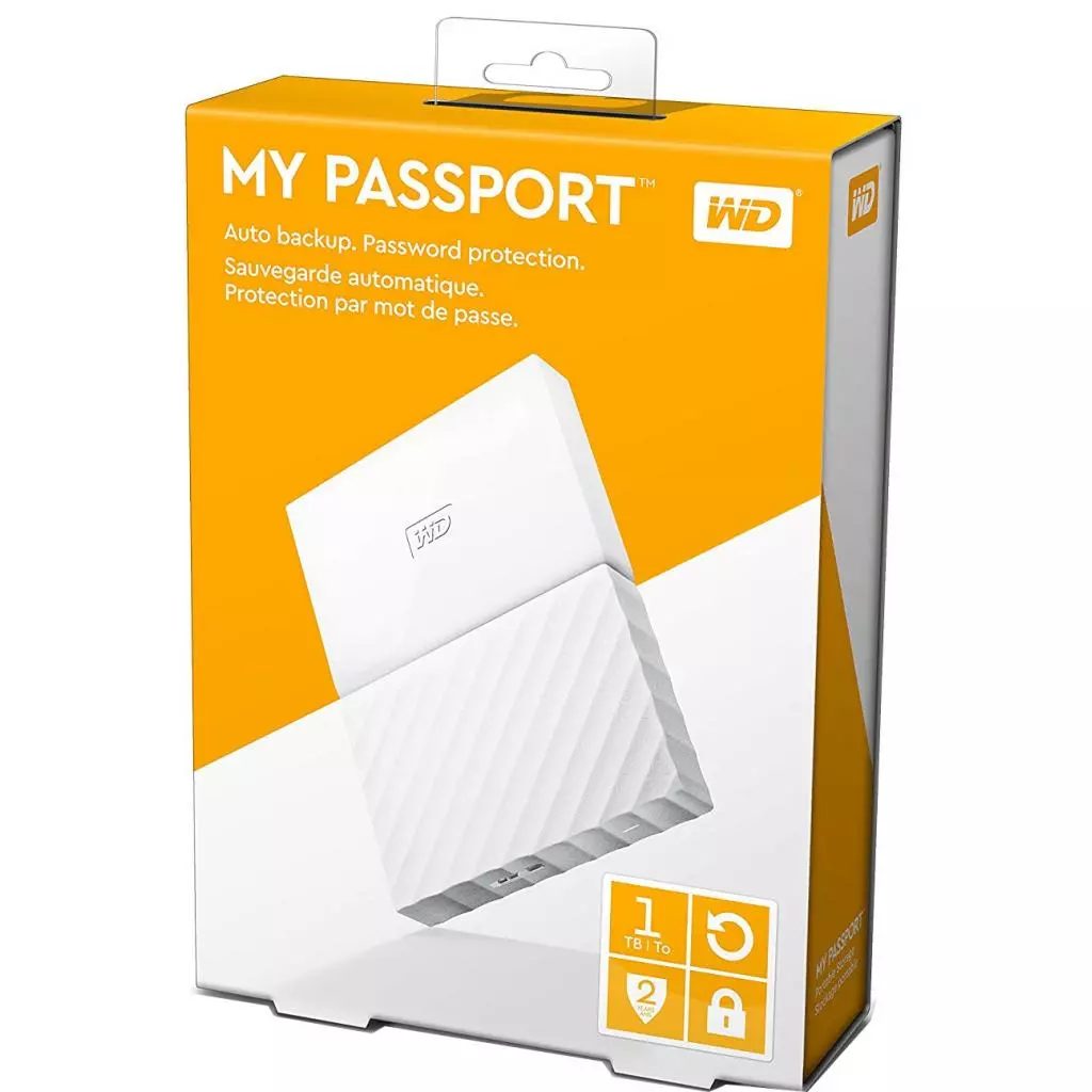 Внешний жесткий диск 2.5" 1TB WD (WDBYNN0010BWT-WESN) - 4 Внешний жесткий диск 2.5" 1TB WD (WDBYNN0010BWT-WESN) - 4