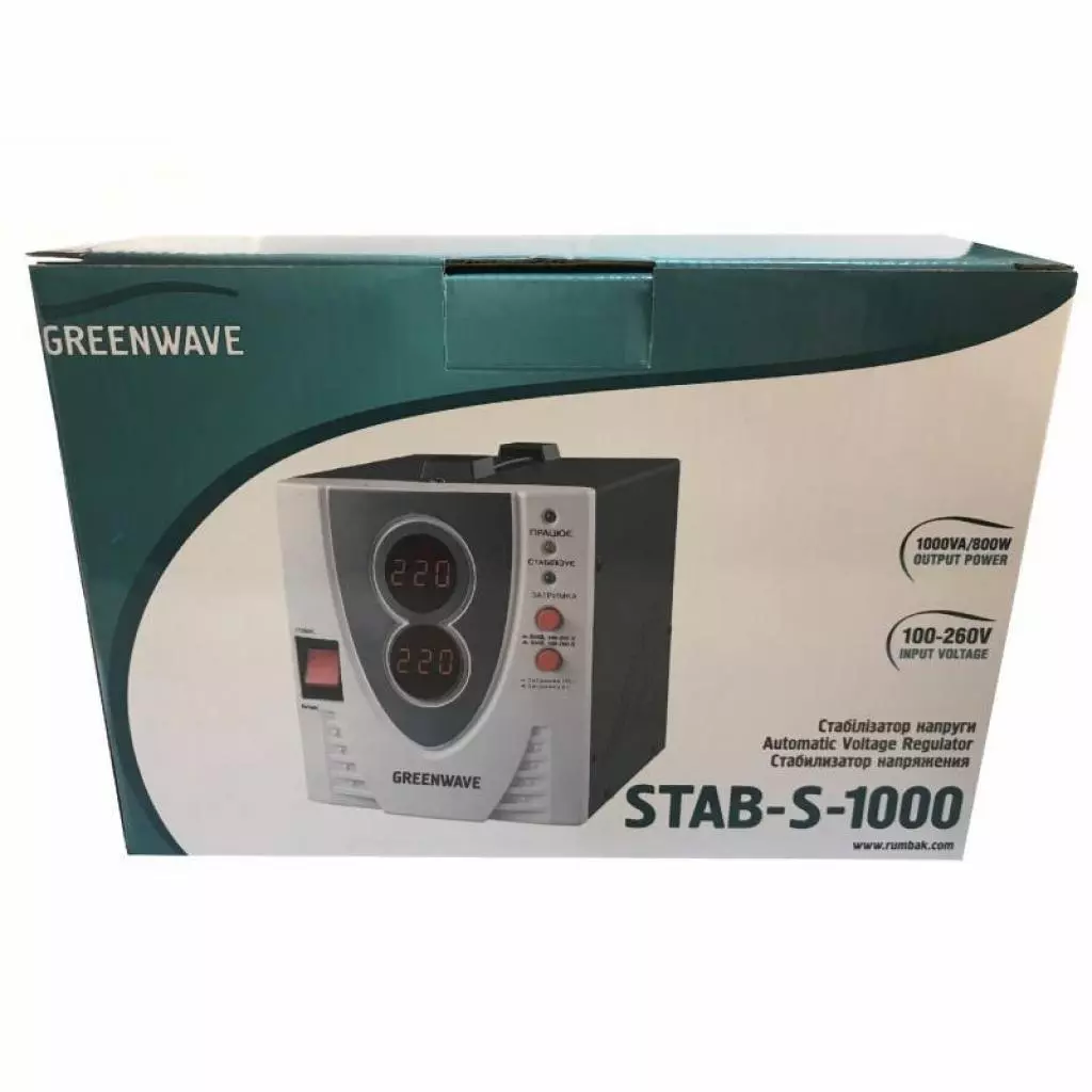 Стабилизатор Greenwave STAB-S-1000 (R0015296) - 4 Стабилизатор Greenwave STAB-S-1000 (R0015296) - 4