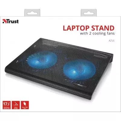 Подставка для ноутбука Trust Azul Laptop Cooling Stand with dual fans (20104) - 8 Подставка для ноутбука Trust Azul Laptop Cooling Stand with dual fans (20104) - 8