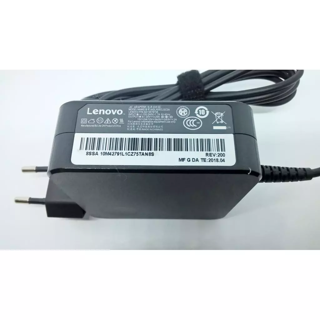 Блок питания к ноутбуку Lenovo 65W 20V, 3.25A + 15V, 3A + 9V, 2A + 5V, 2A, разъем USB Type- (ADLX65CLGC2A / A40239) - 2 Блок питания к ноутбуку Lenovo 65W 20V, 3.25A + 15V, 3A + 9V, 2A + 5V, 2A, разъем USB Type- (ADLX65CLGC2A / A40239) - 2