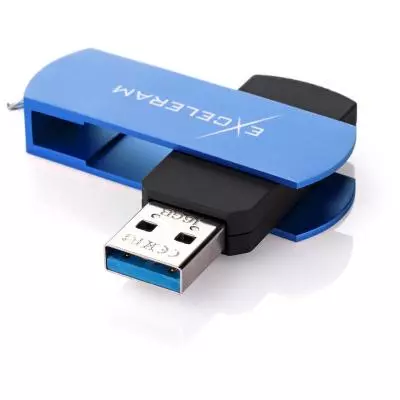 USB флеш накопитель eXceleram 32GB P2 Series Blue/Black USB 2.0 (EXP2U2BLB32) - 1