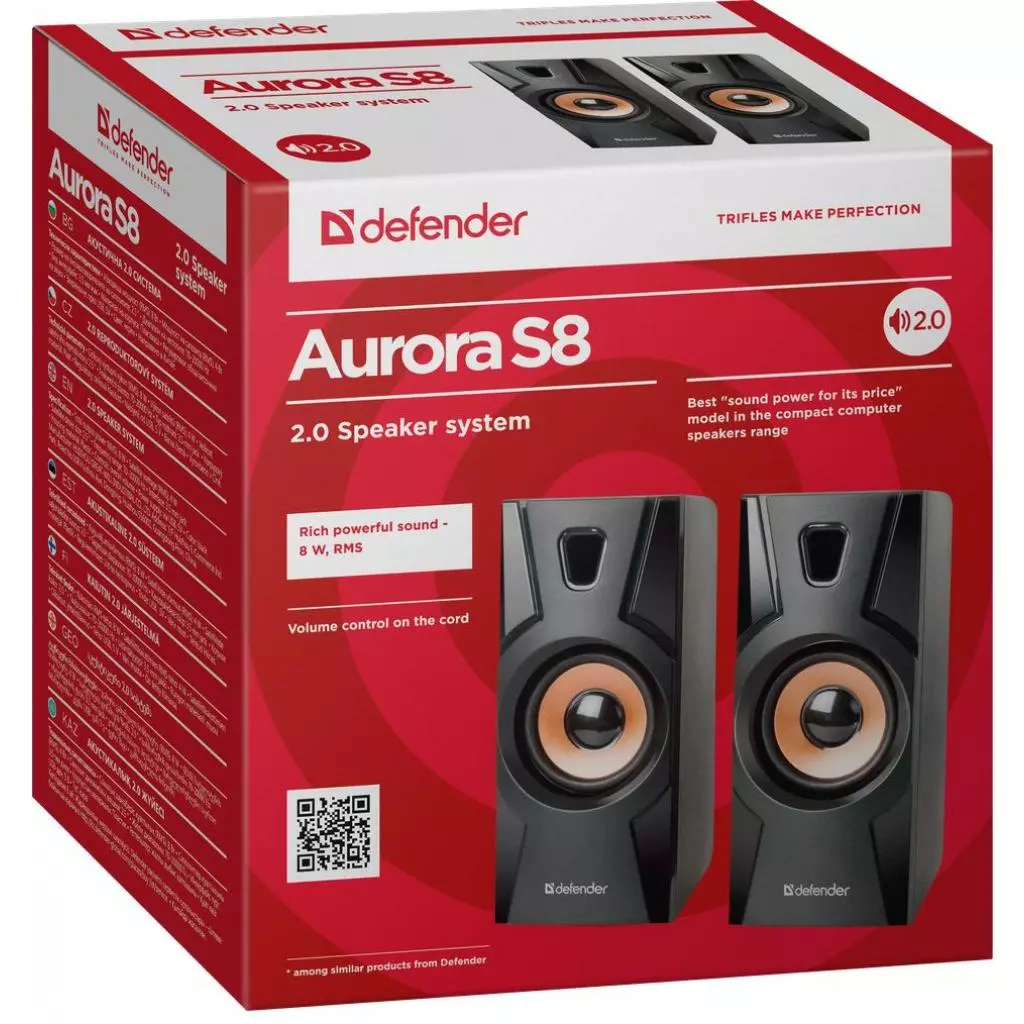 Акустическая система Defender Aurora S8 Black (65408) - 2 Акустическая система Defender Aurora S8 Black (65408) - 2