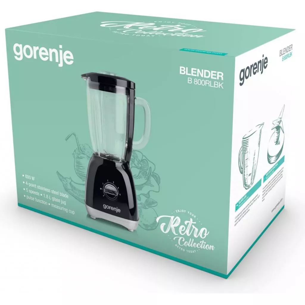 Блендер Gorenje B 800 RL (B800RL) - 1 Блендер Gorenje B 800 RL (B800RL) - 1