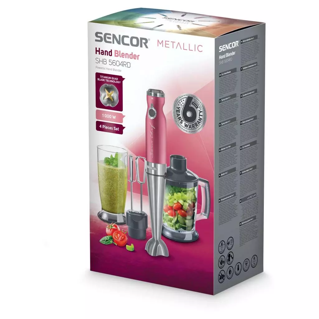 Блендер Sencor SHB5604RD - 8 Блендер Sencor SHB5604RD - 8