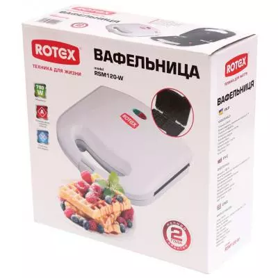 Вафельница Rotex RSM120-W - 3